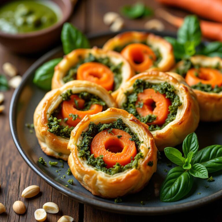 Karotten-Pestoschnecken Rezept