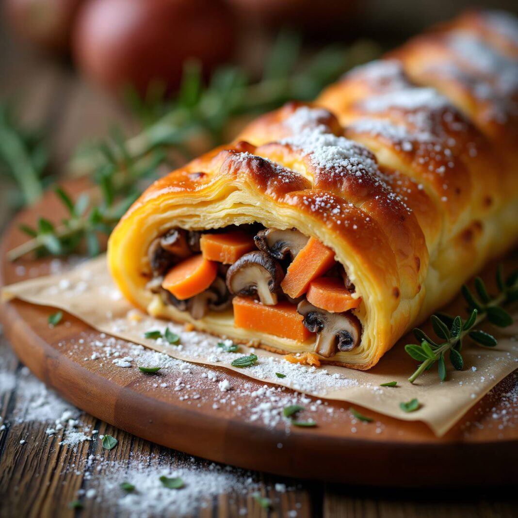 Karotten-Pilz-Strudel Rezept Karotten-Pilz-Strudel Rezept