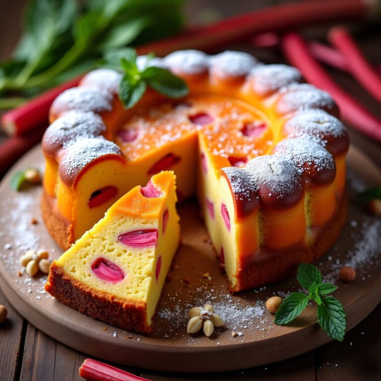 Karotten-Rhabarber-Kuchen Rezept
