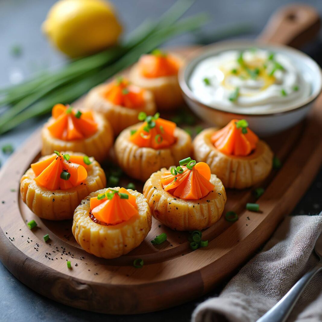 Karotten-Schlosskartoffeln mit Mohnquark Rezept Karotten-Schlosskartoffeln mit Mohnquark Rezept