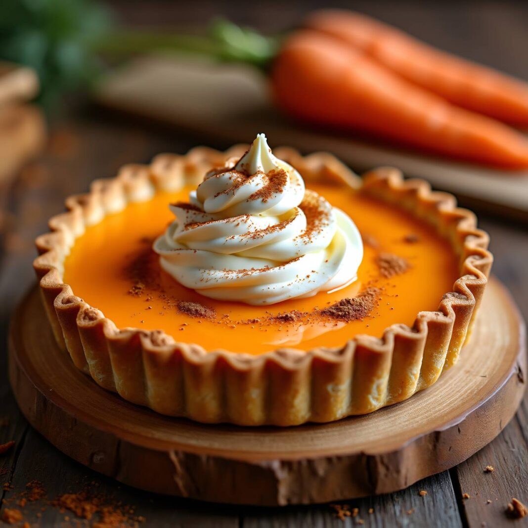 Karotten-Tarte mit Zimtrahm Rezept Karotten-Tarte mit Zimtrahm Rezept