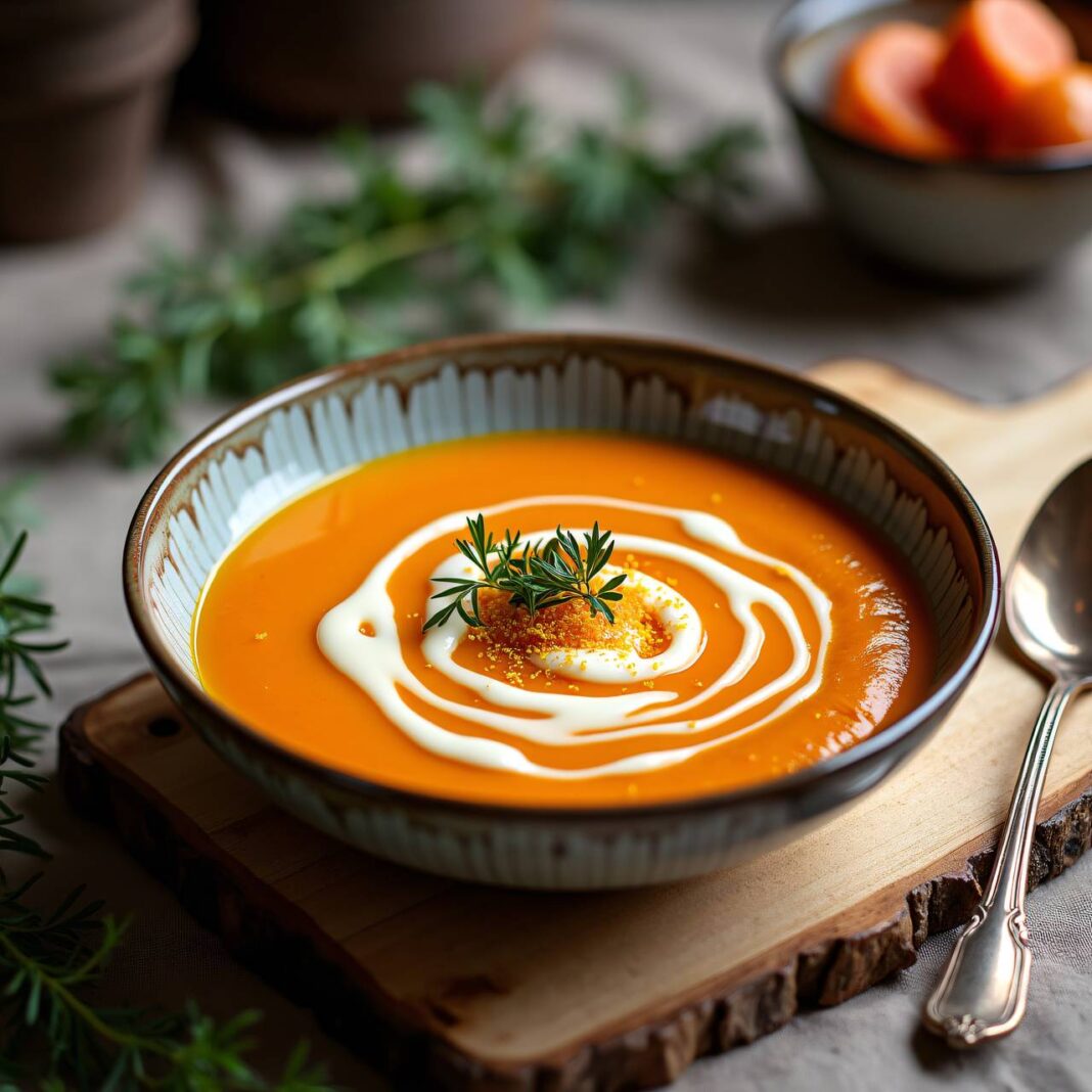 Karottensuppe mit Karamell Rezept Karottensuppe mit Karamell Rezept