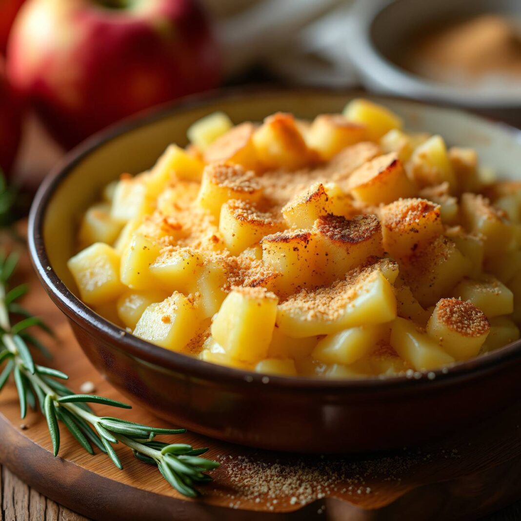 Kartoffel-Apfel-Stock mit Käseguss Rezept Kartoffel-Apfel-Stock mit Käseguss Rezept