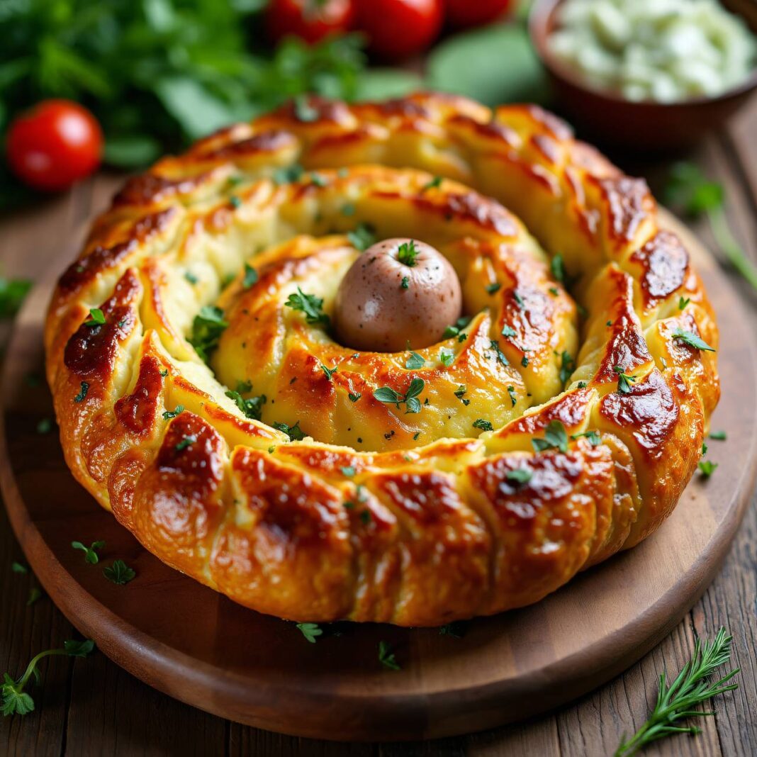 Kartoffel-Bratwurstrolle Rezept Kartoffel-Bratwurstrolle Rezept