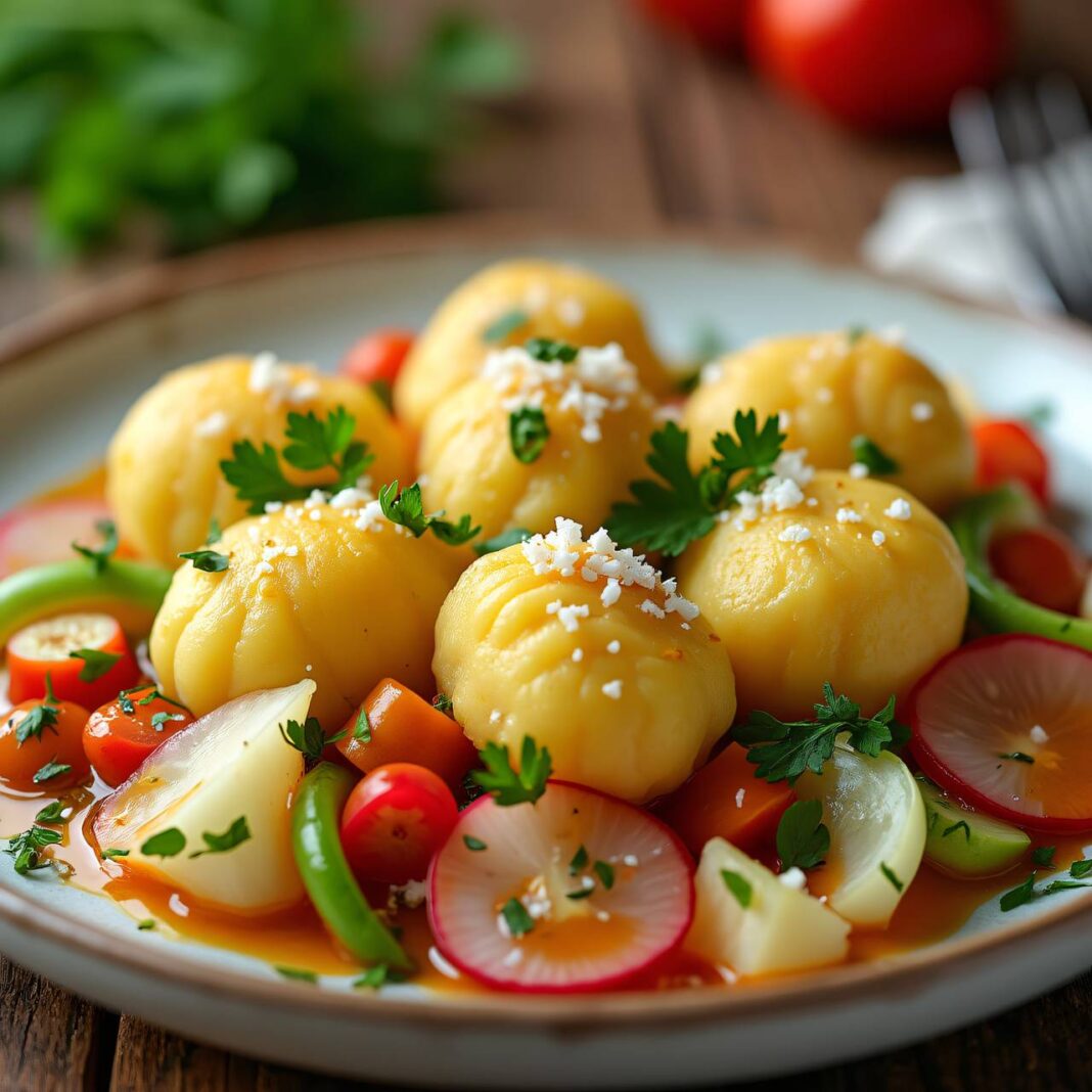 Kartoffel-Gnocchi mit Gemüsesauce Rezept Kartoffel-Gnocchi mit Gemüsesauce Rezept