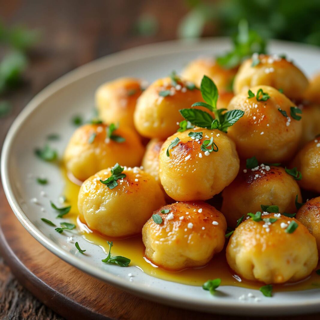 Kartoffel-Knöpfli mit Oregano-Butter Rezept Kartoffel-Knöpfli mit Oregano-Butter Rezept