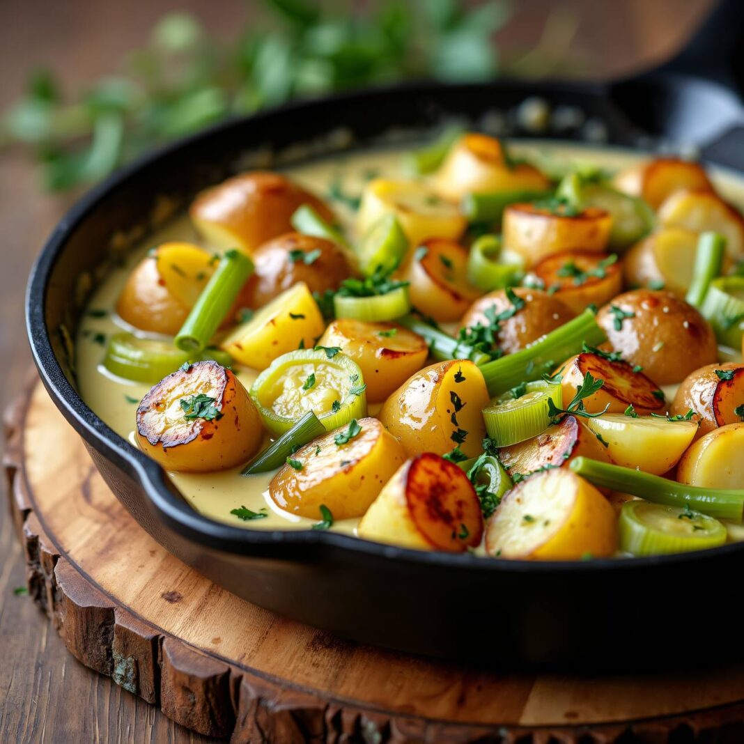 Kartoffel-Lauch-Pfanne Rezept Kartoffel-Lauch-Pfanne Rezept