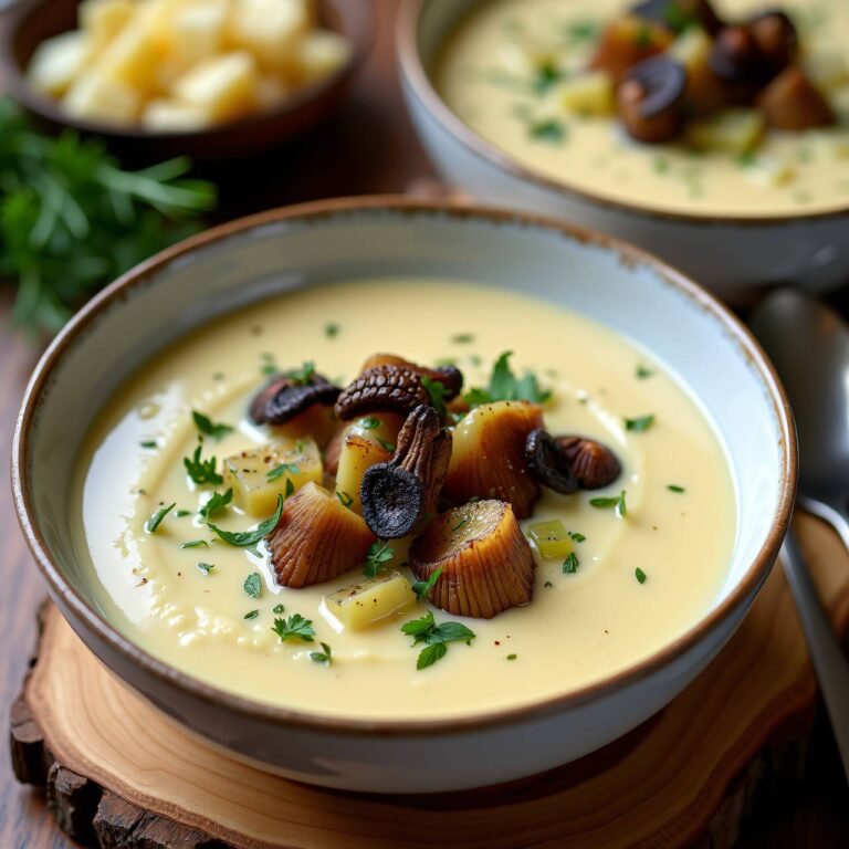 Kartoffel-Milchsuppe mit Morcheln Rezept