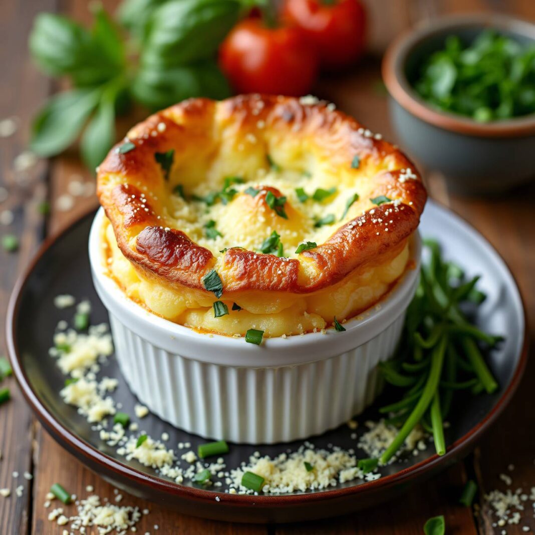 Kartoffel-Soufflé mit Kräutern Rezept Kartoffel-Soufflé mit Kräutern Rezept