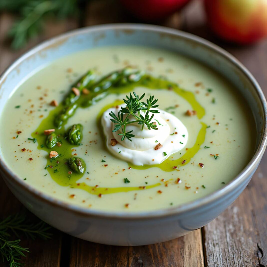 Kartoffel-Spargelsuppe mit Apfel Rezept Kartoffel-Spargelsuppe mit Apfel Rezept