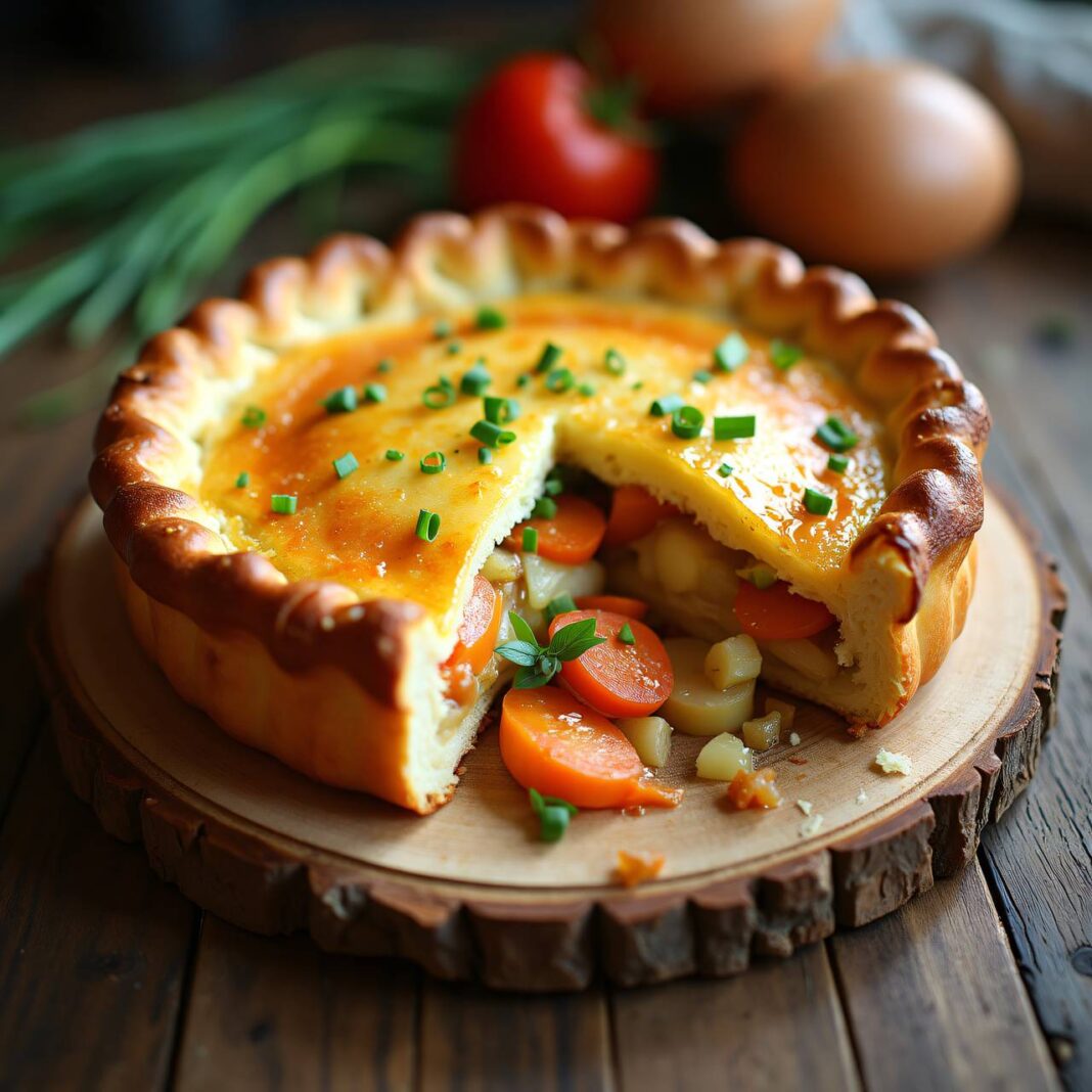 Kartoffel-Wurzelgemüse-Pie Rezept Kartoffel-Wurzelgemüse-Pie Rezept