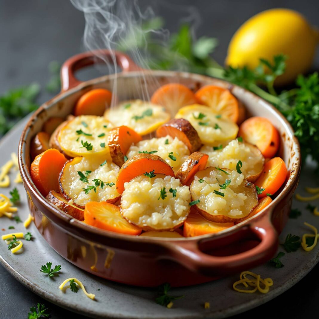 Kartoffelgratin mit Gemüse Rezept Kartoffelgratin mit Gemüse Rezept