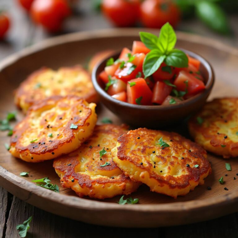 Kartoffelküchlein mit Salsa Rezept