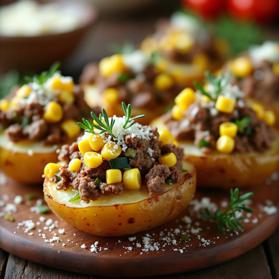 Kartoffeln mit Gemüse-Hackfleisch Rezept Kartoffeln mit Gemüse-Hackfleisch Rezept