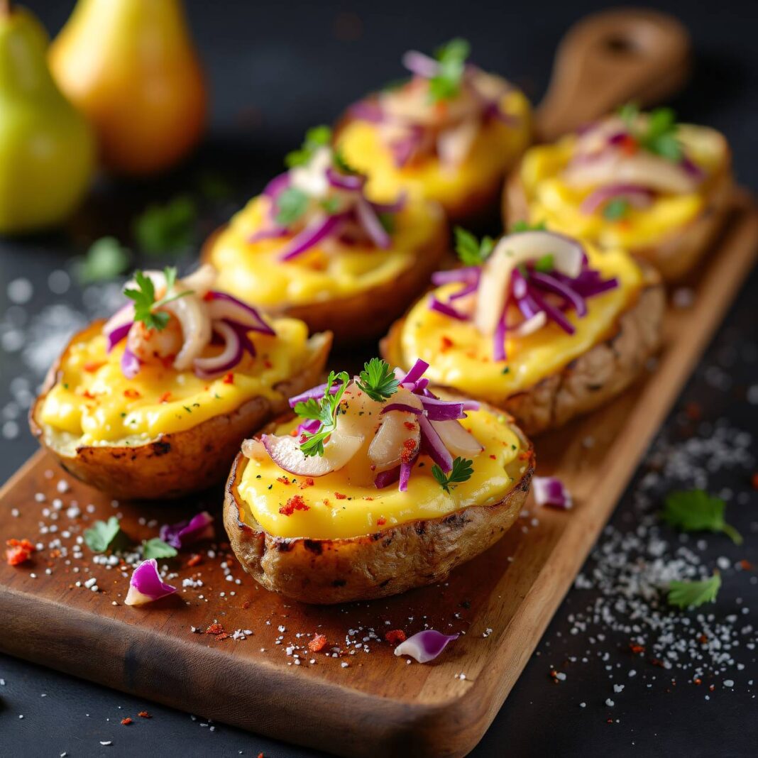 Kartoffeln mit Kraut-Birnen-Füllung Rezept Kartoffeln mit Kraut-Birnen-Füllung Rezept