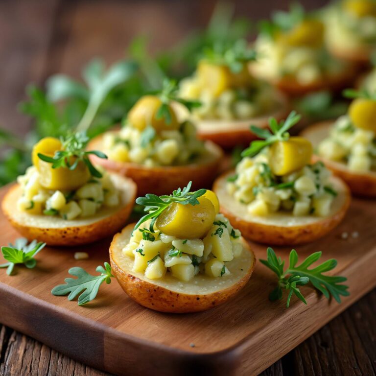 Kartoffelrondellen mit Käsetatar Rezept