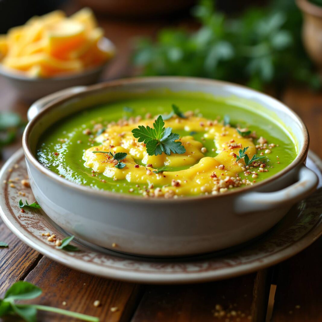 Kefensuppe mit Käsehäubchen Rezept Kefensuppe mit Käsehäubchen Rezept