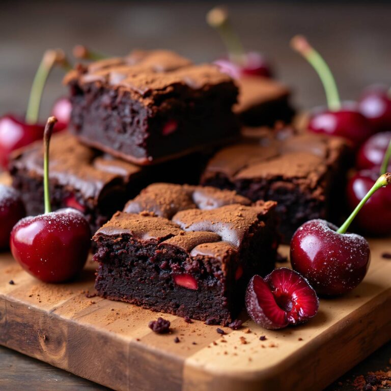 Kirschen-Kaffee-Brownies Rezept