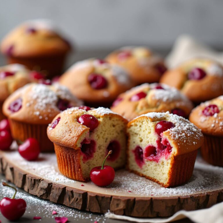 Kirschen-Kaffee-Muffins Rezept