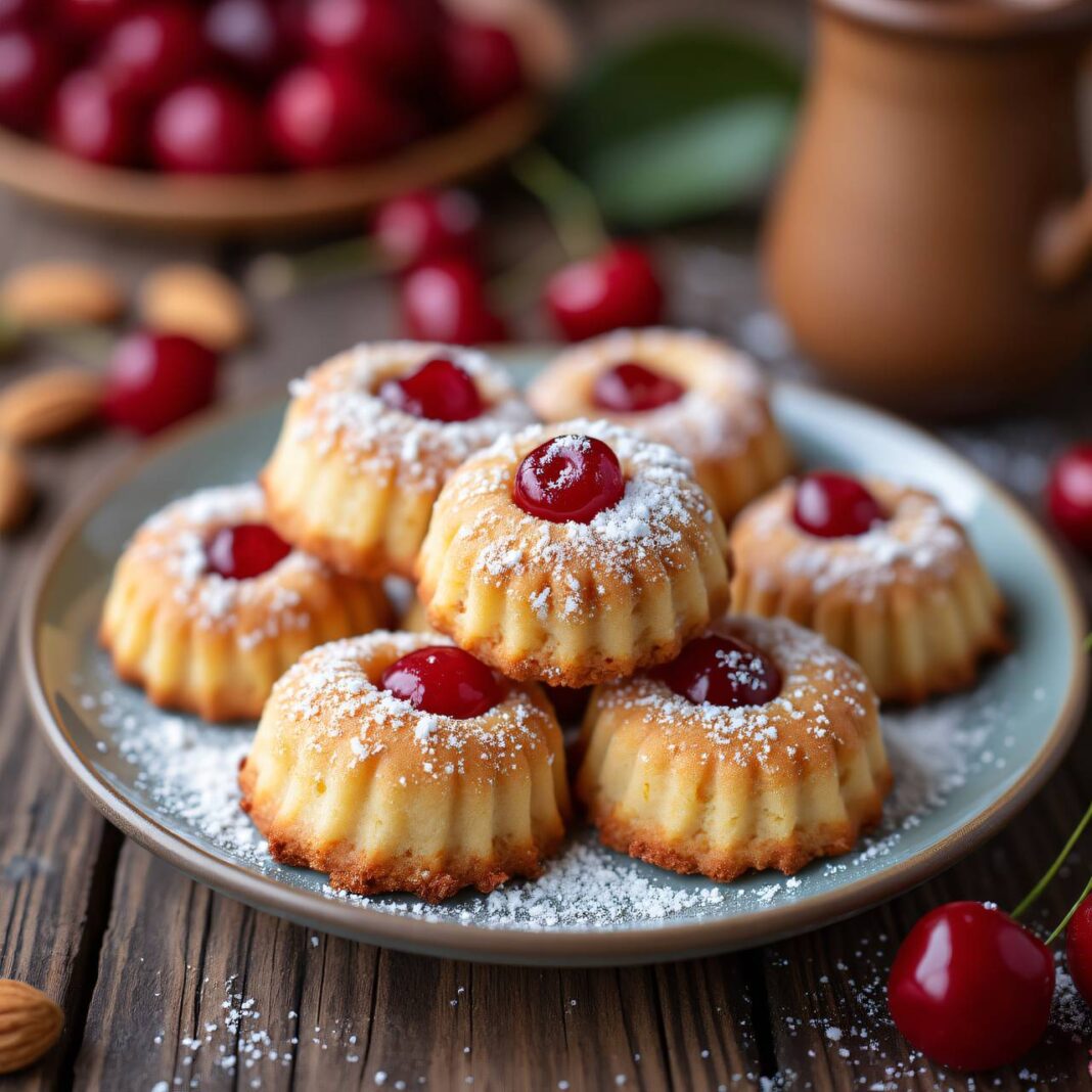 Kirschen-Mandelgebäck Rezept Kirschen-Mandelgebäck Rezept