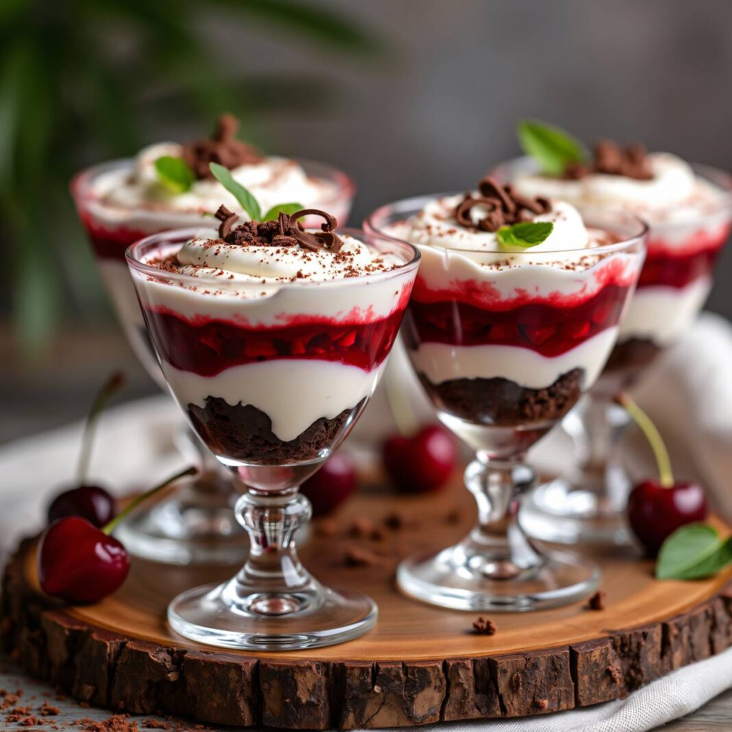 Kirschen-Tiramisu ohne Ei Rezept Kirschen-Tiramisu ohne Ei Rezept