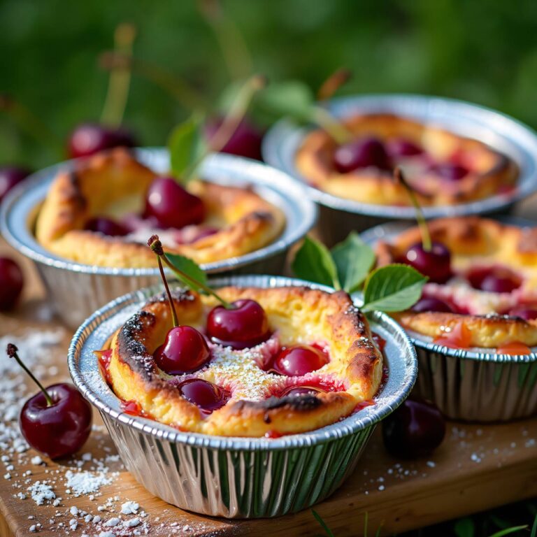 Kirschenclafoutis vom Grill Rezept