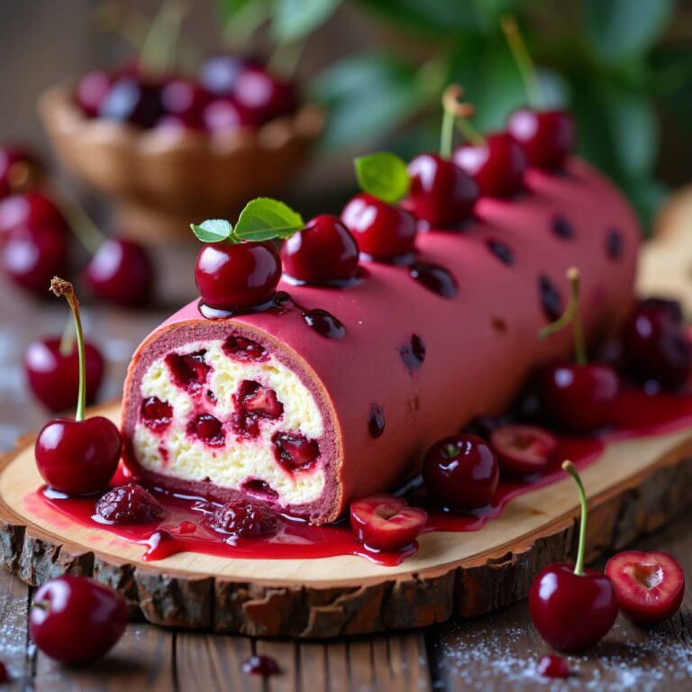 Kirschenterrine an Schokoladensauce Rezept