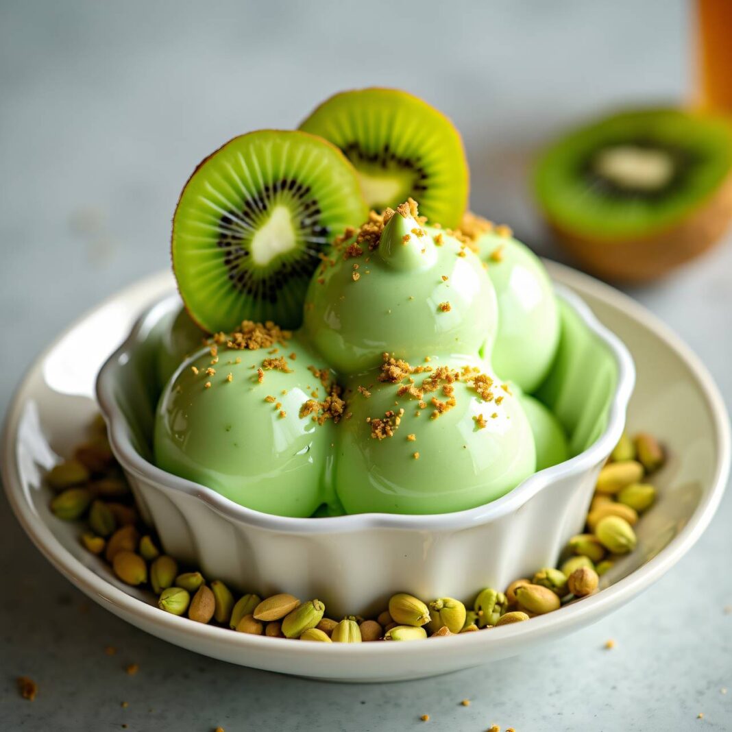 Kiwi-Honig-Eis Rezept Kiwi-Honig-Eis Rezept