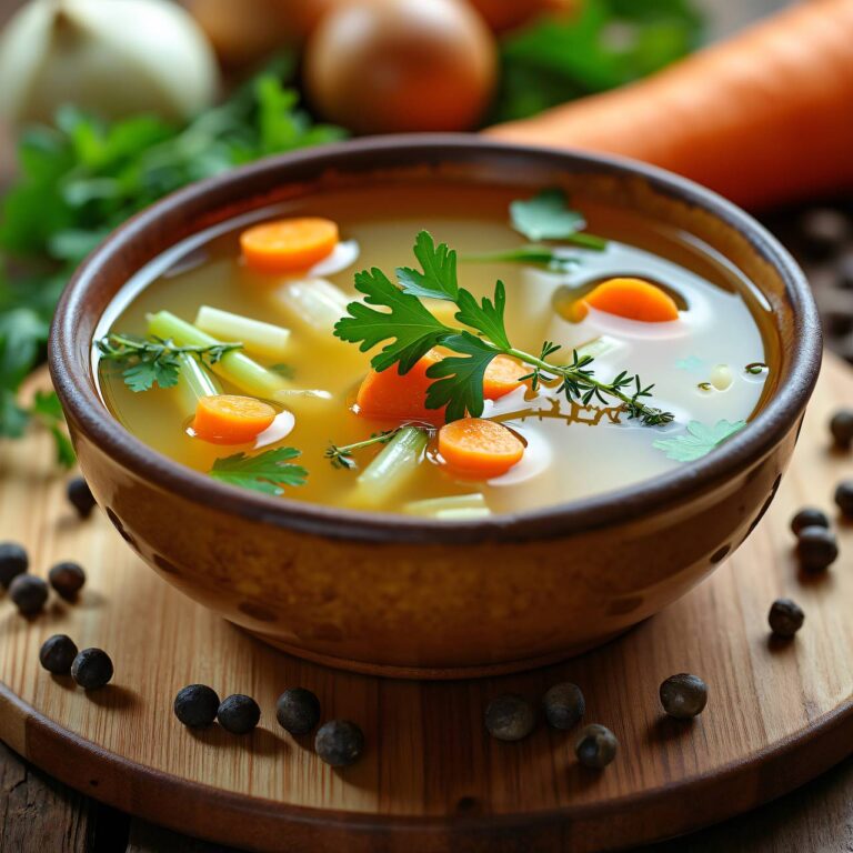 Klare Gemüsebrühe Rezept