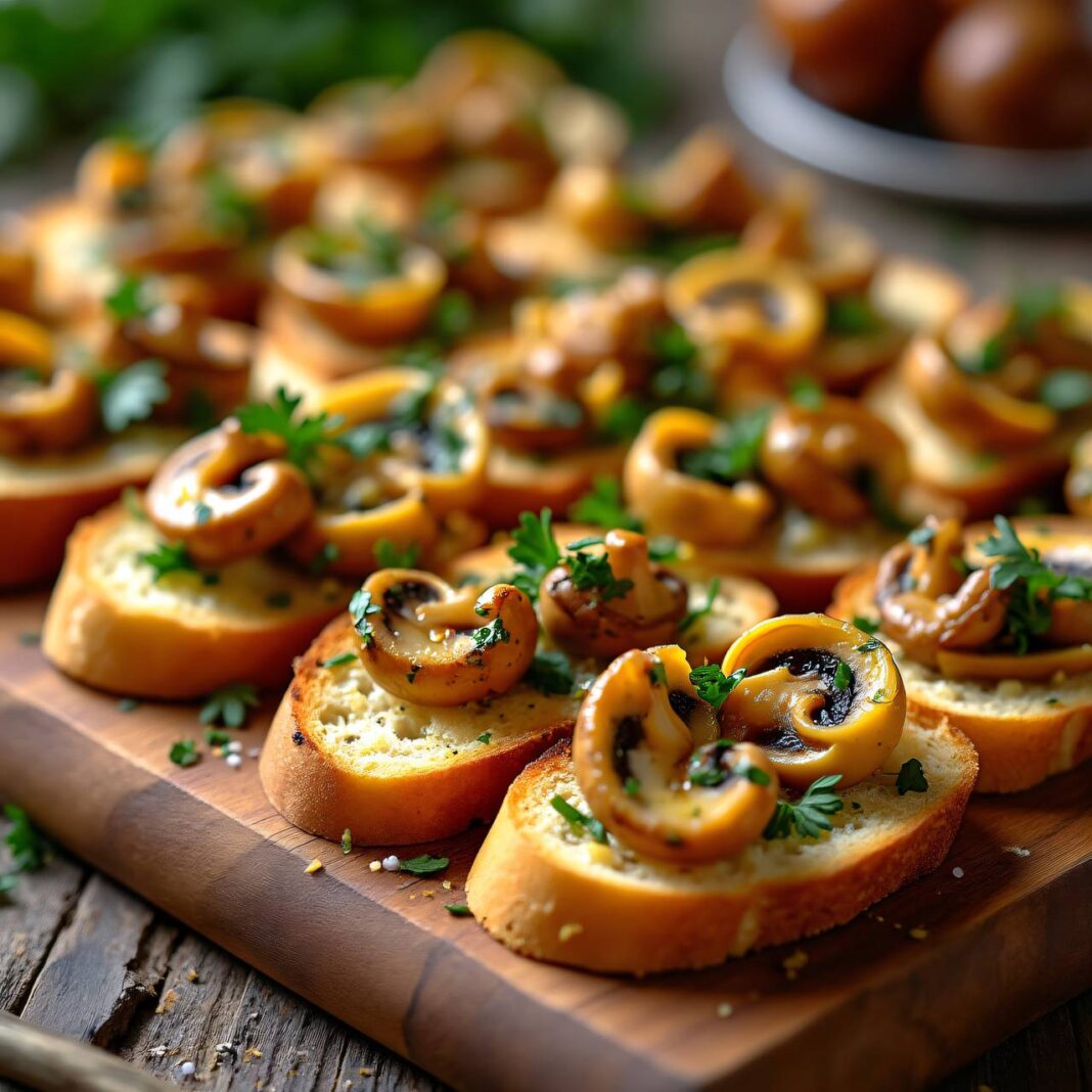 Kleine Pilzschnitten Rezept Kleine Pilzschnitten Rezept