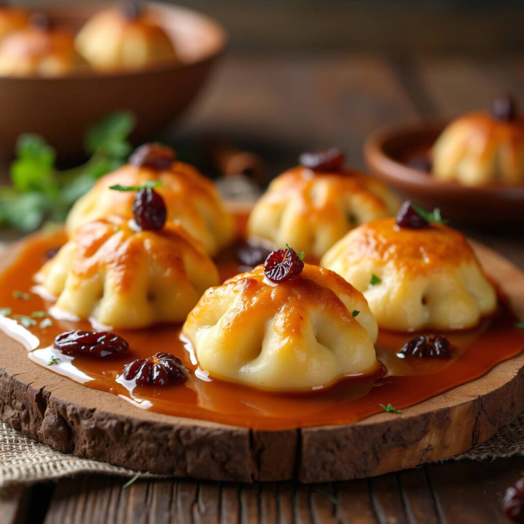 Klöße mit Rosinensauce Rezept Klöße mit Rosinensauce Rezept