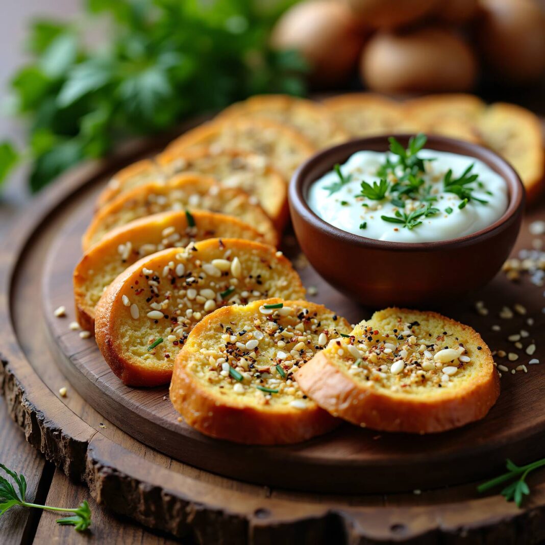 Knäckebrot mit Kräuterquark Rezept Knäckebrot mit Kräuterquark Rezept