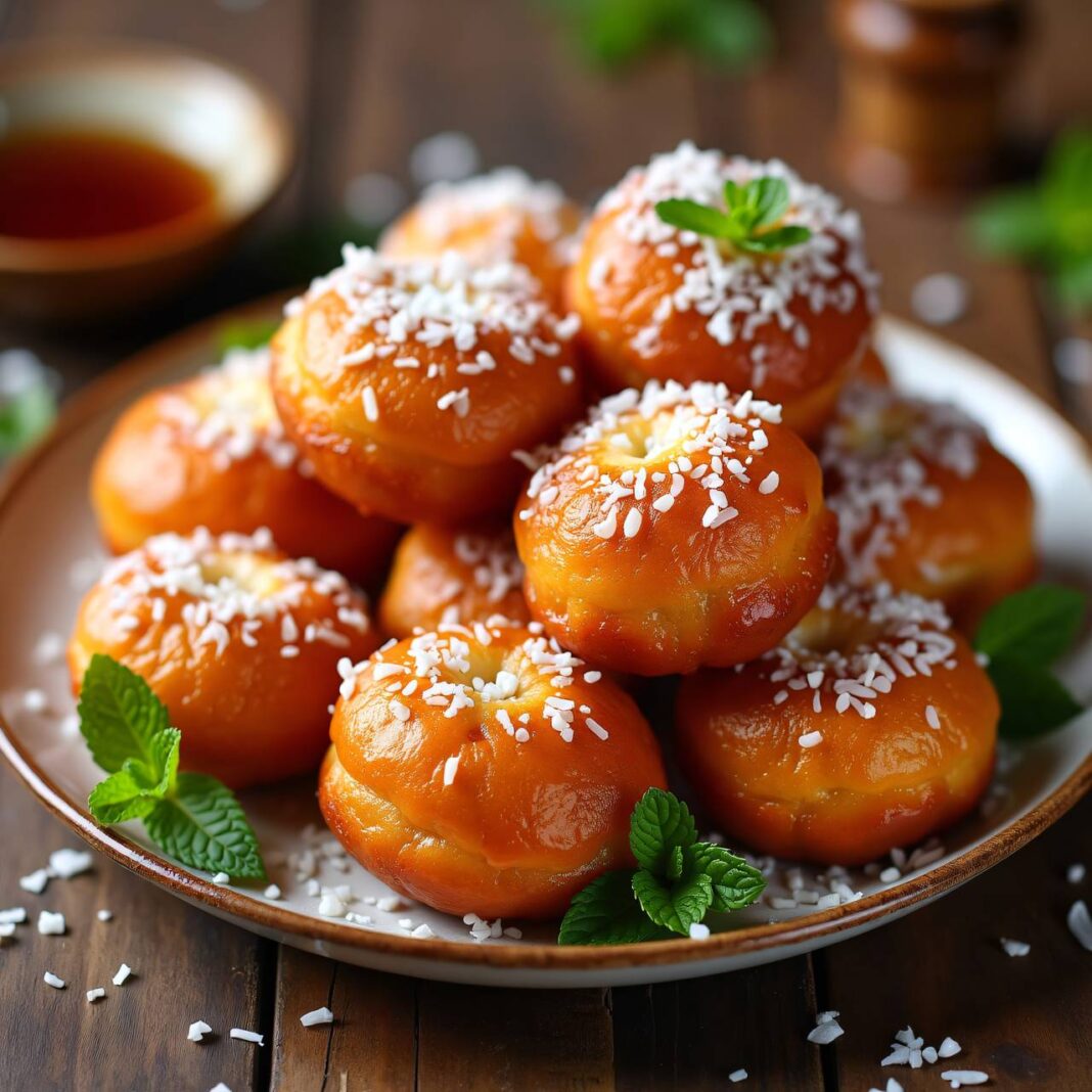 Koeksisters (Frittiertes Gebäck mit Kokosmantel) Rezept Koeksisters (Frittiertes Gebäck mit Kokosmantel) Rezept