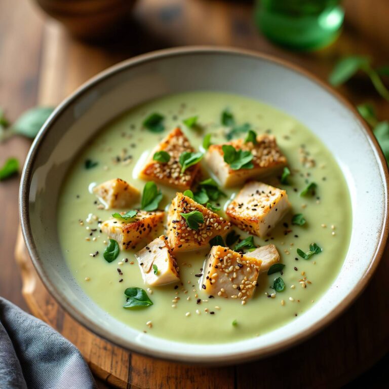 Kohlrabi-Kartoffel-Suppe mit Hähnchen Rezept