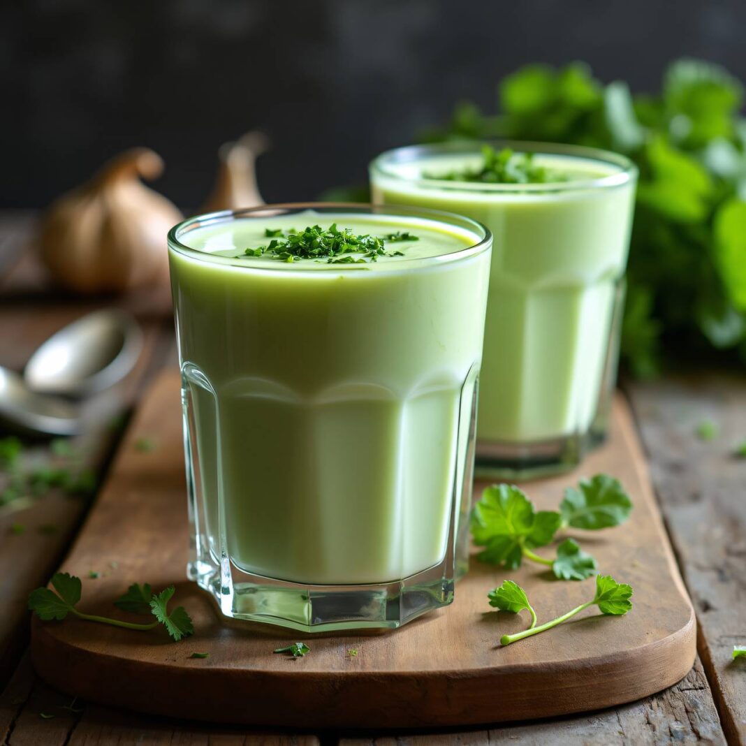 Kohlrabi-Milchsuppe mit Bärlauch Rezept Kohlrabi-Milchsuppe mit Bärlauch Rezept
