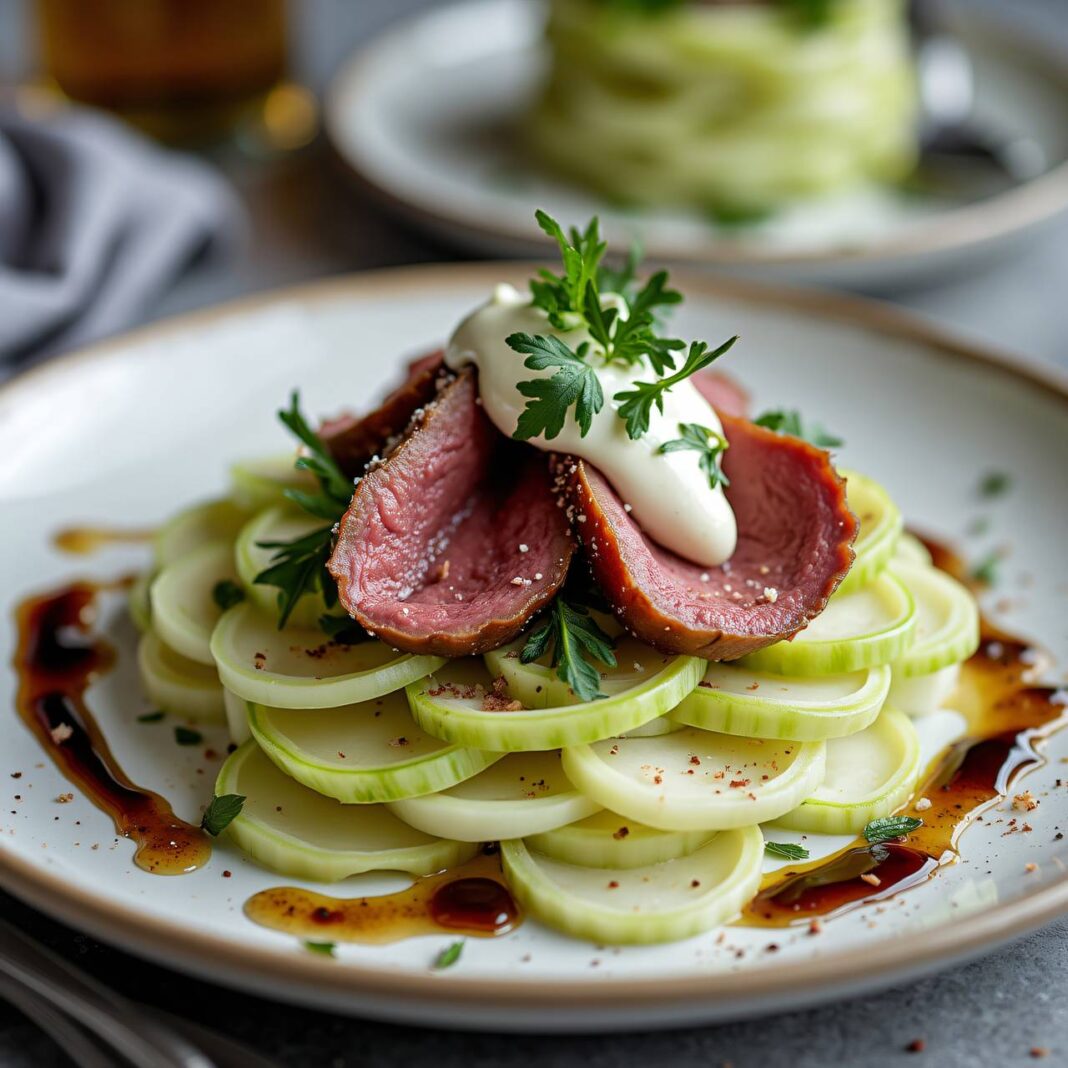 Kohlrabi mit Meerrettich und Roastbeef Rezept Kohlrabi mit Meerrettich und Roastbeef Rezept