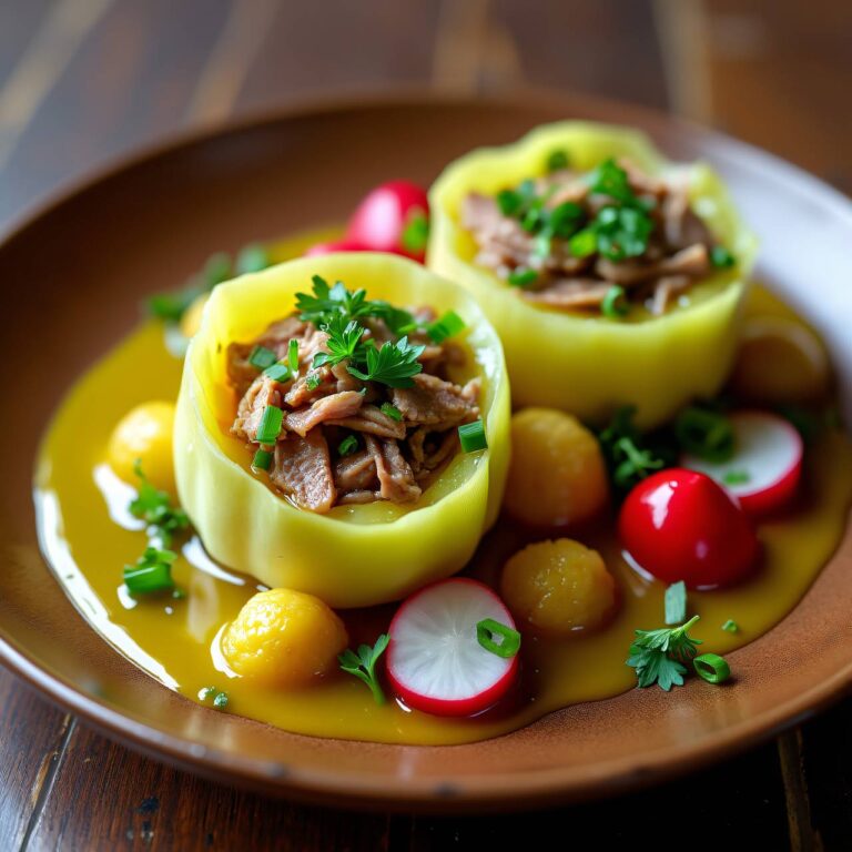 Kohlrabi mit Safrangeschnetzeltem Rezept