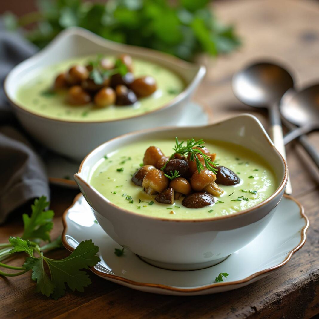 Kohlrabi-Morchel-Suppe Rezept Kohlrabi-Morchel-Suppe Rezept