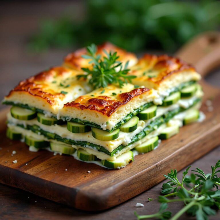 Kohlrabi-Spargellasagne Rezept