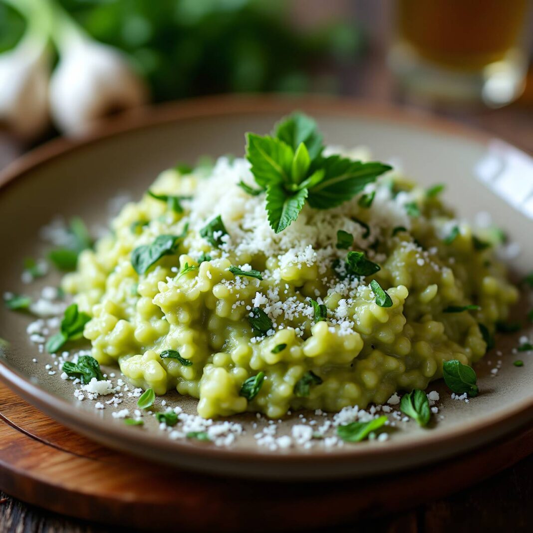 Kohlrabirisotto mit Bärlauch Rezept Kohlrabirisotto mit Bärlauch Rezept