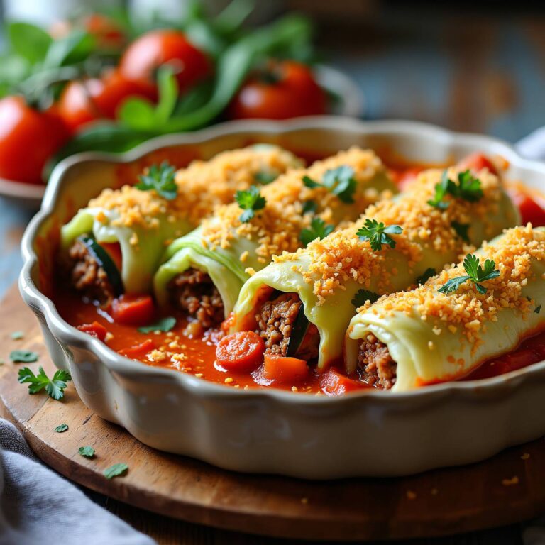 Kohlrouladen mit Gemüse-Hackfleisch-Füllung Rezept
