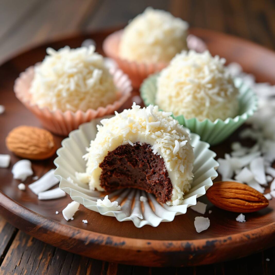 Kokos-Pralinen Rezept Kokos-Pralinen Rezept