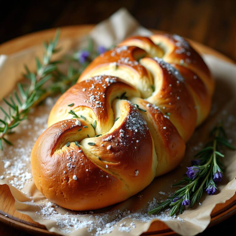 Kräuter-Frischkäse-Striezel Rezept