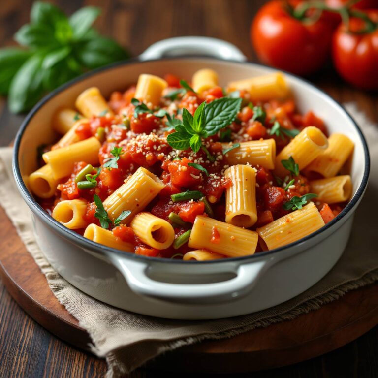 Kräuter-Käse-Rigatoni Rezept