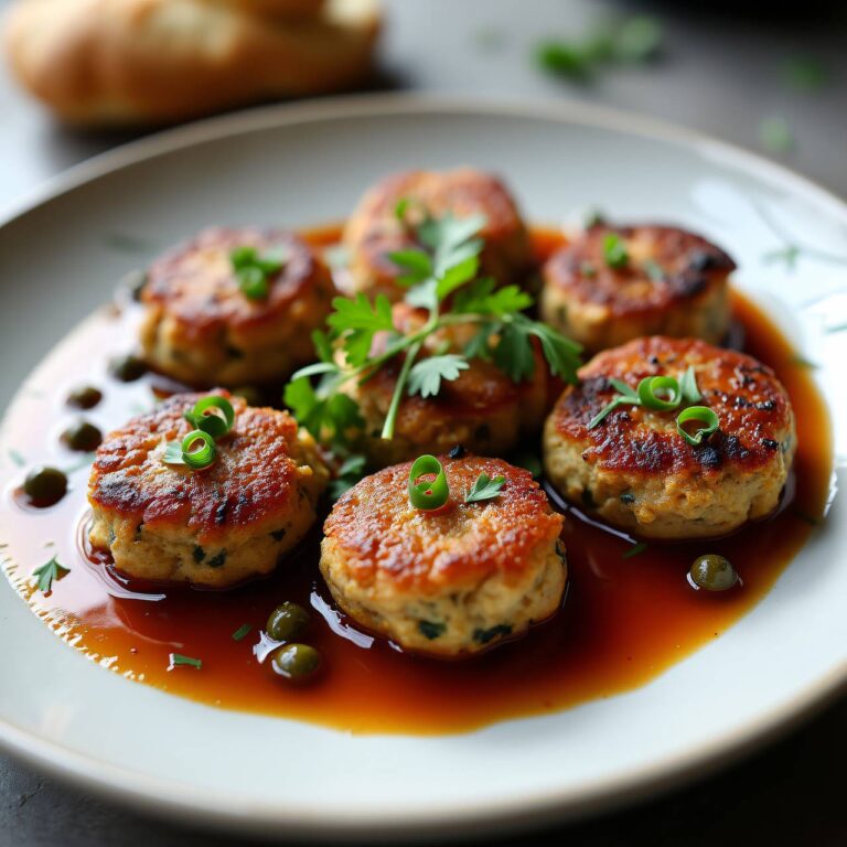Kräuter-Kapern-Fleischlaibchen Rezept