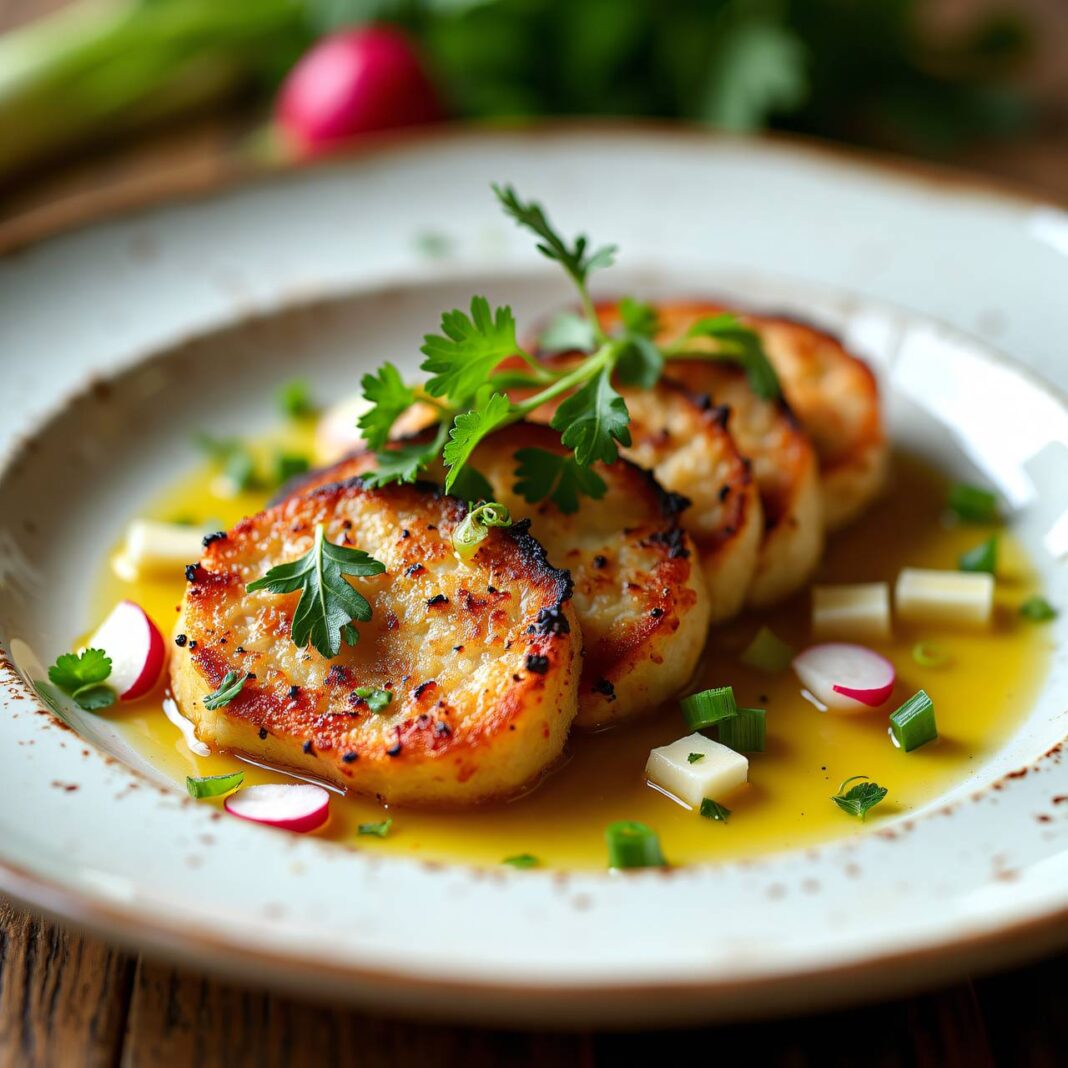 Kräuter-Wurst mit Senf-Vinaigrette Rezept Kräuter-Wurst mit Senf-Vinaigrette Rezept