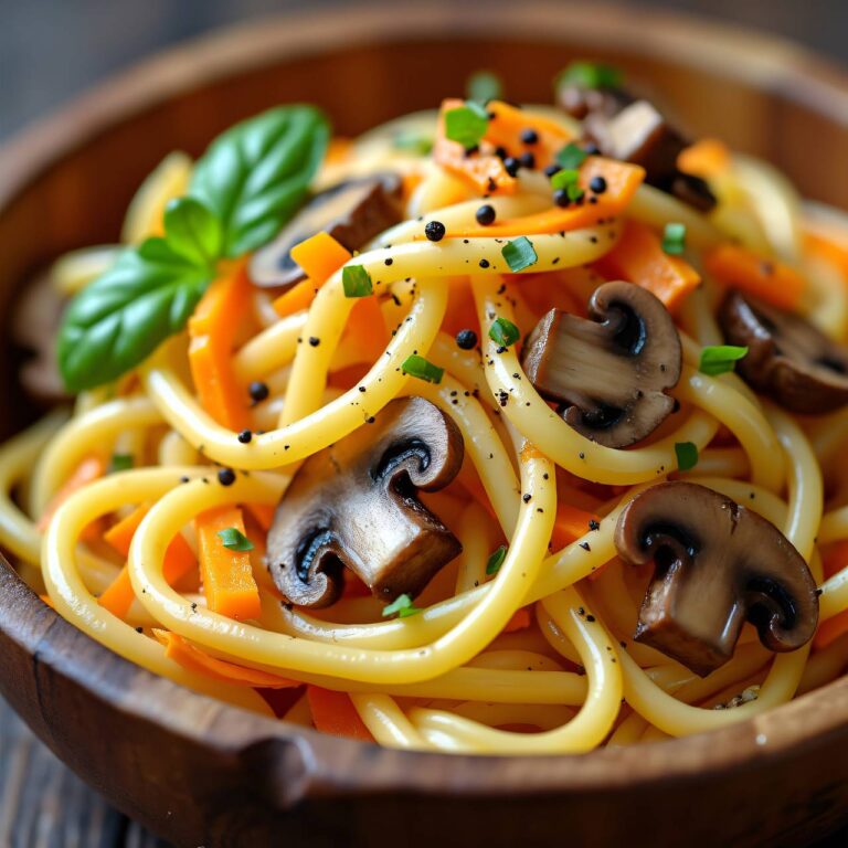 Kräutersalat mit Champignons und Karotten Rezept