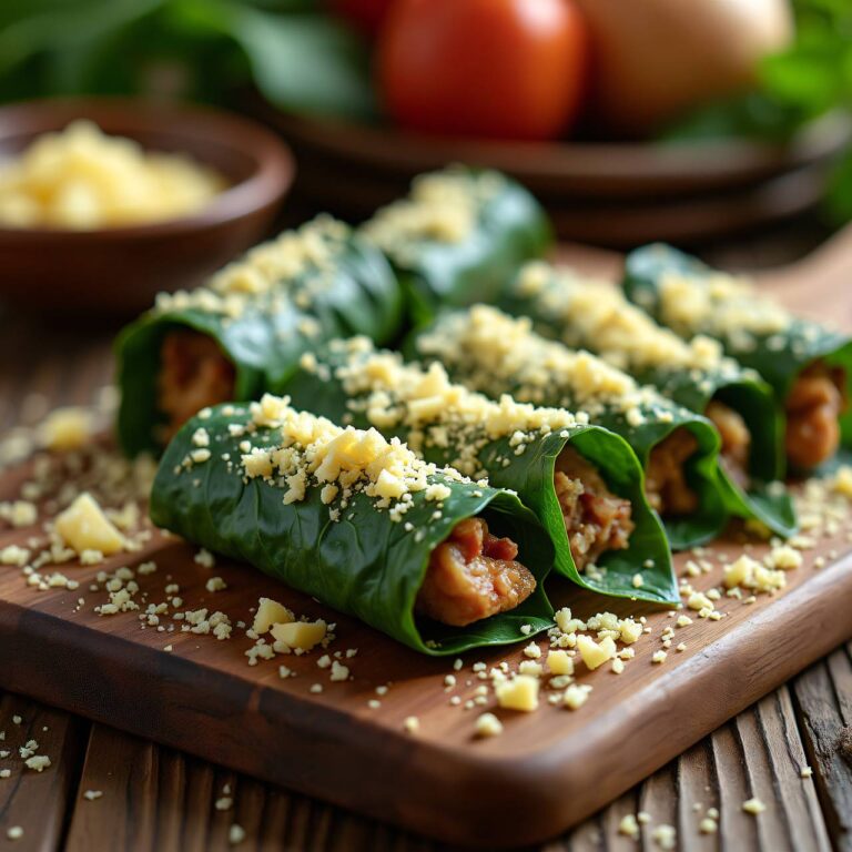 Kräuterwickel mit Fleischfüllung Rezept