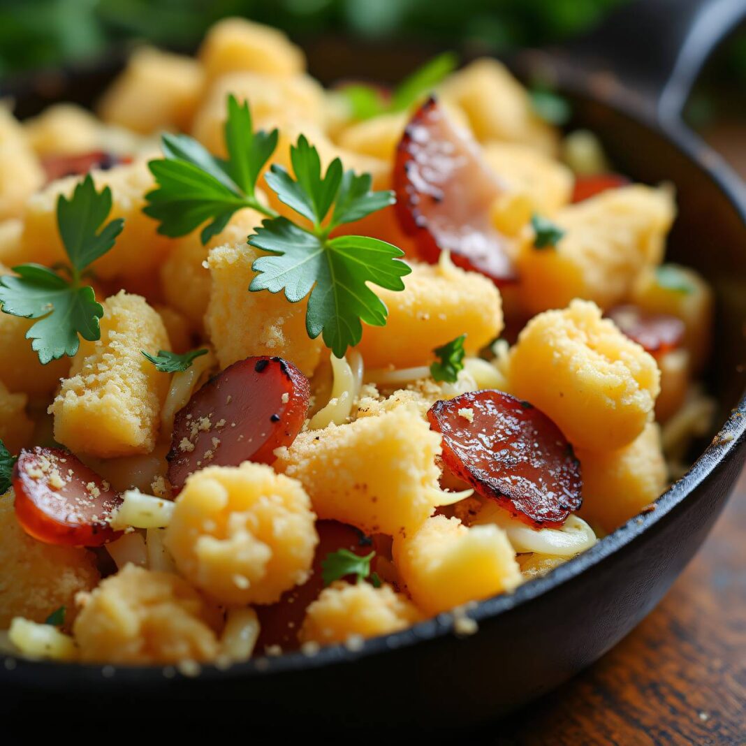 Kraut-Knöpfli-Pfanne Rezept Kraut-Knöpfli-Pfanne Rezept