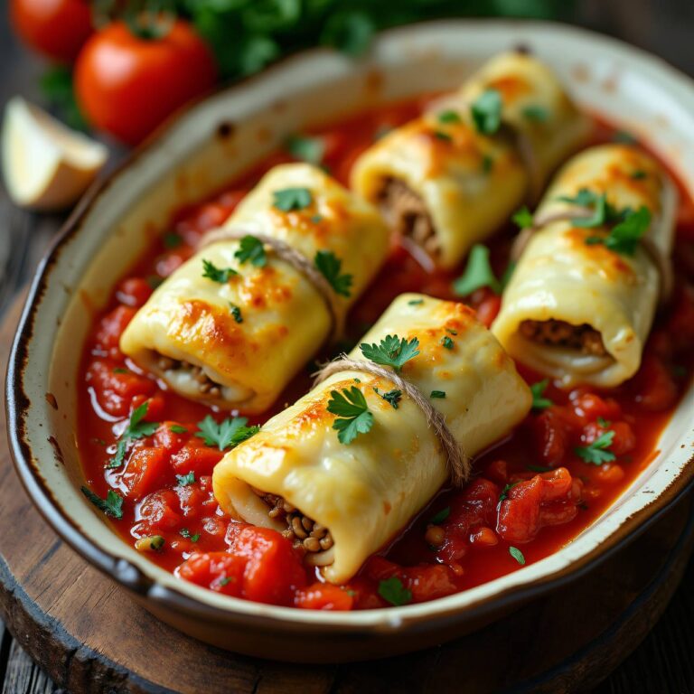 Krautrugel mit Tomatensauce Rezept